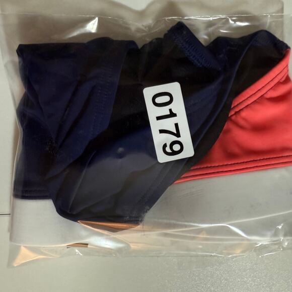 Lands’ End Bikini Bottom Colorblock Navy Pink White Size 2 | Swimwear - Picture 4 of 4